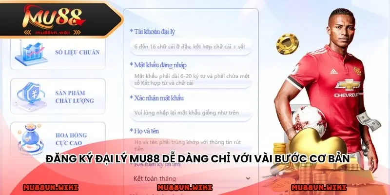 Đăng ký đại lý MU88 dễ dàng chỉ với vài bước cơ bản