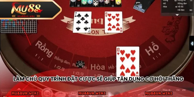 Làm chủ quy trình đặt cược sẽ giúp tận dụng cơ hội chiến thắng