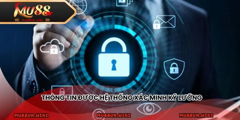 Thông tin được hệ thống xác minh kỹ lưỡng