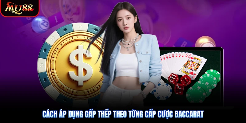 Cách áp dụng gấp thếp theo từng cấp cược Baccarat